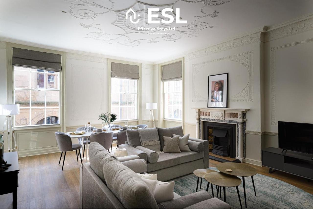 Most Central Luxury Grade 2 Listed Apartment Overlooking Shrewsbury Square - Free Parking Dış mekan fotoğraf
